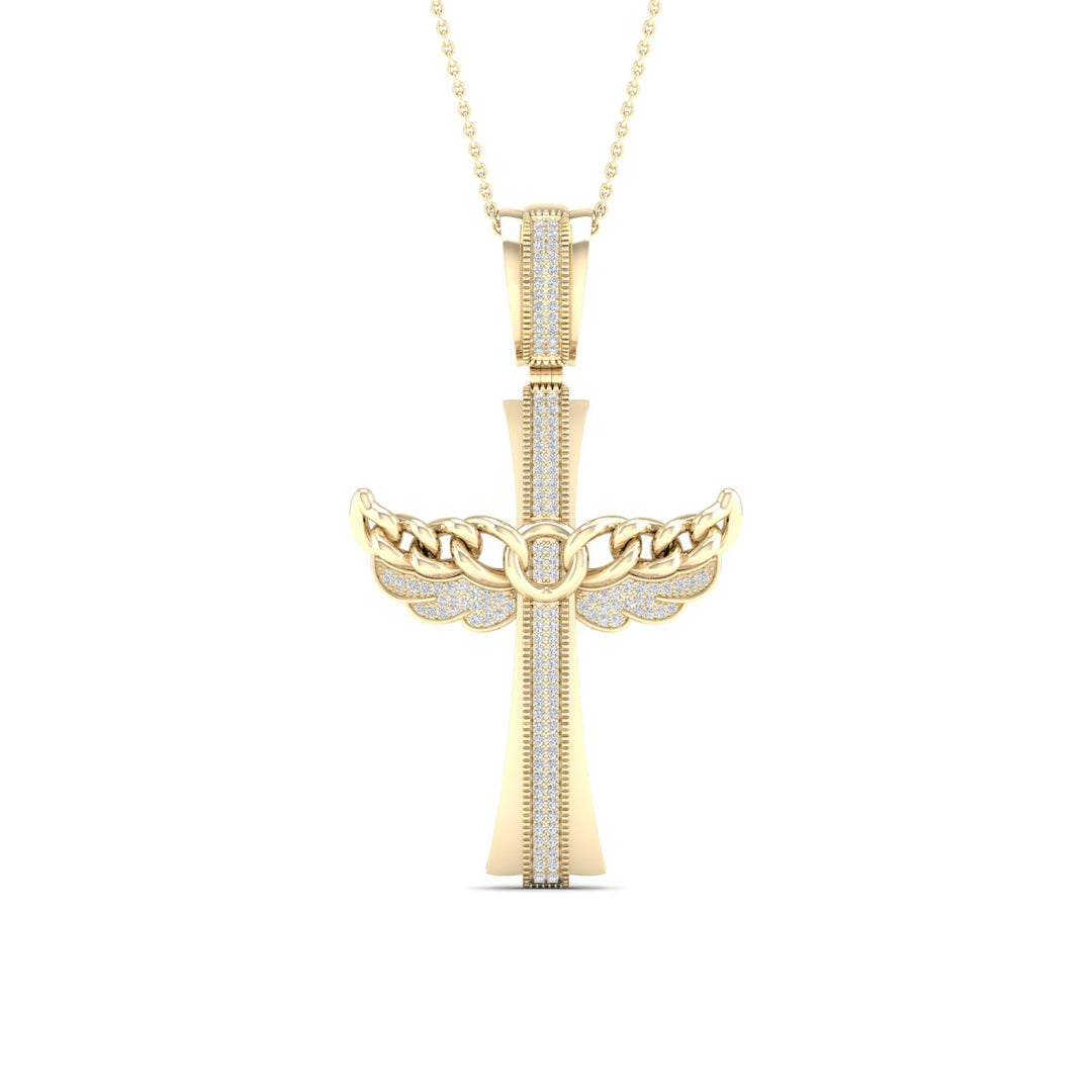 Elegant 10K 0.43CT Diamond Pendant