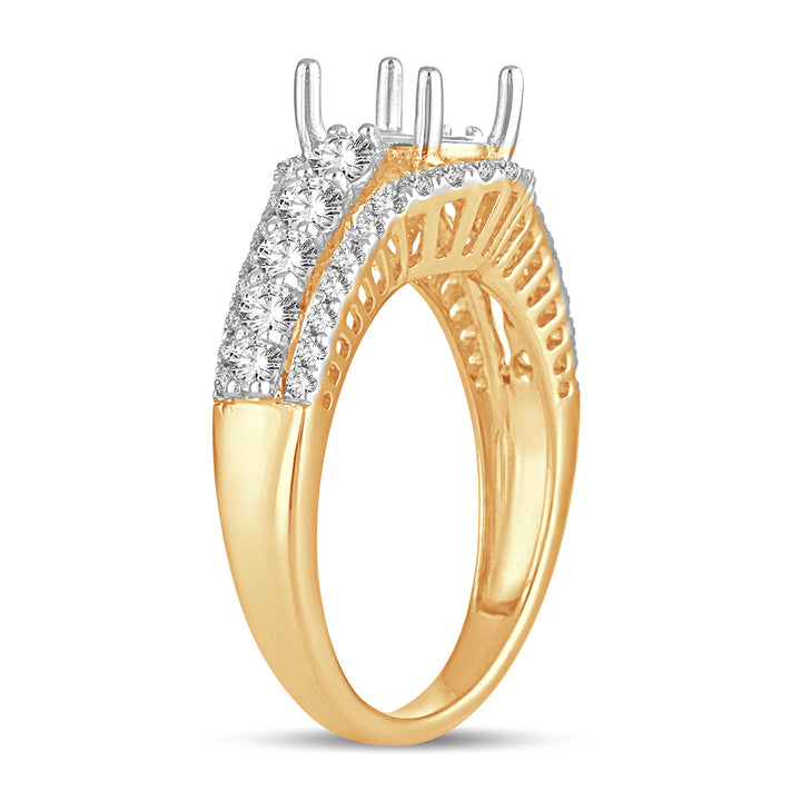 14K 0.90CT Diamond RING GUARD