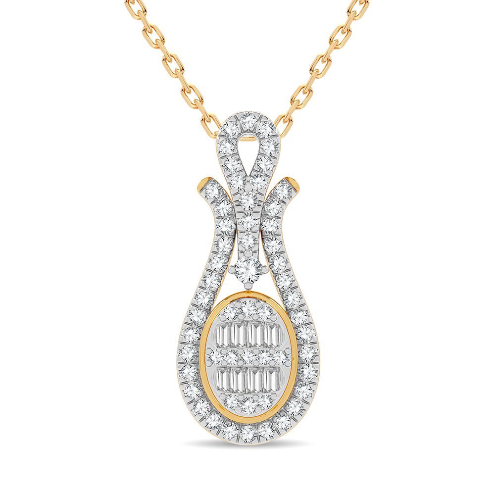 14K 0.50CT Diamond Pendant