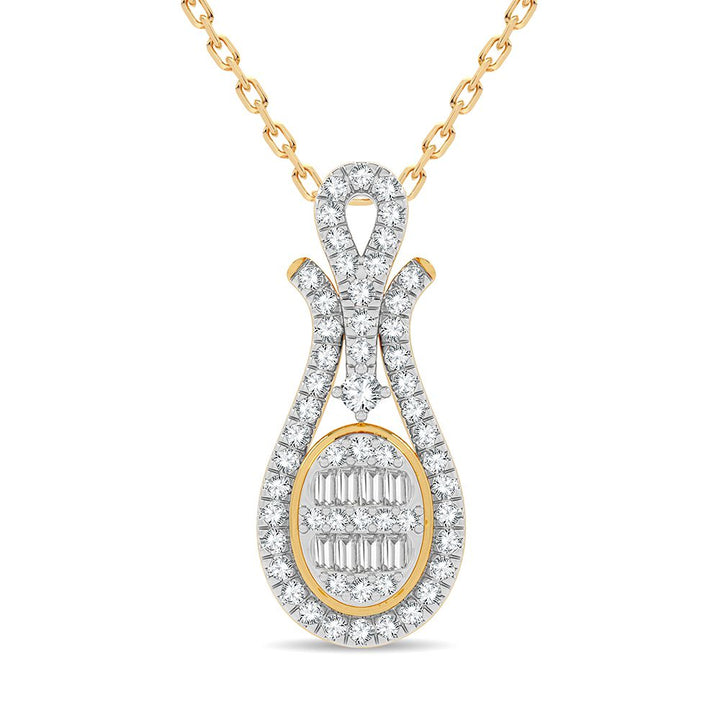 14K 0.50CT Diamond Pendant