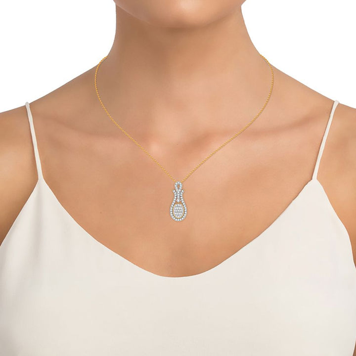 14K 0.50CT Diamond Pendant