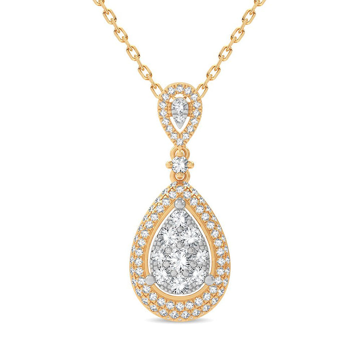 14K 1.13CT Diamond Pendant