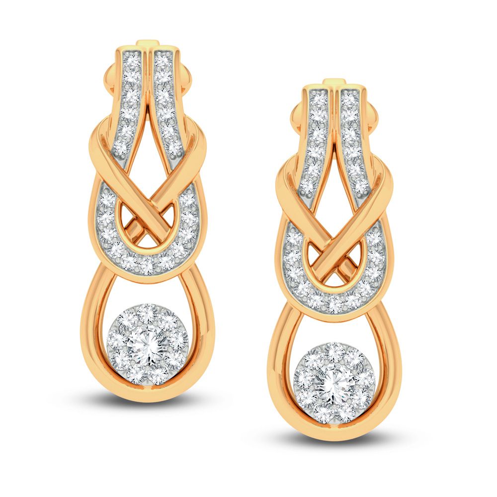 14K 0.50CT DIAMOND EARRING