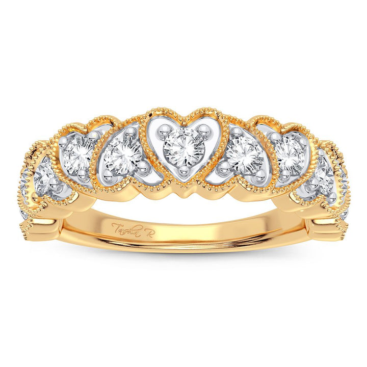 14K 0.60CT Diamond Band