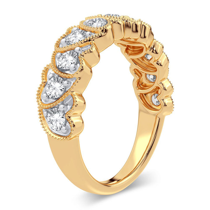 14K 0.60CT Diamond Band