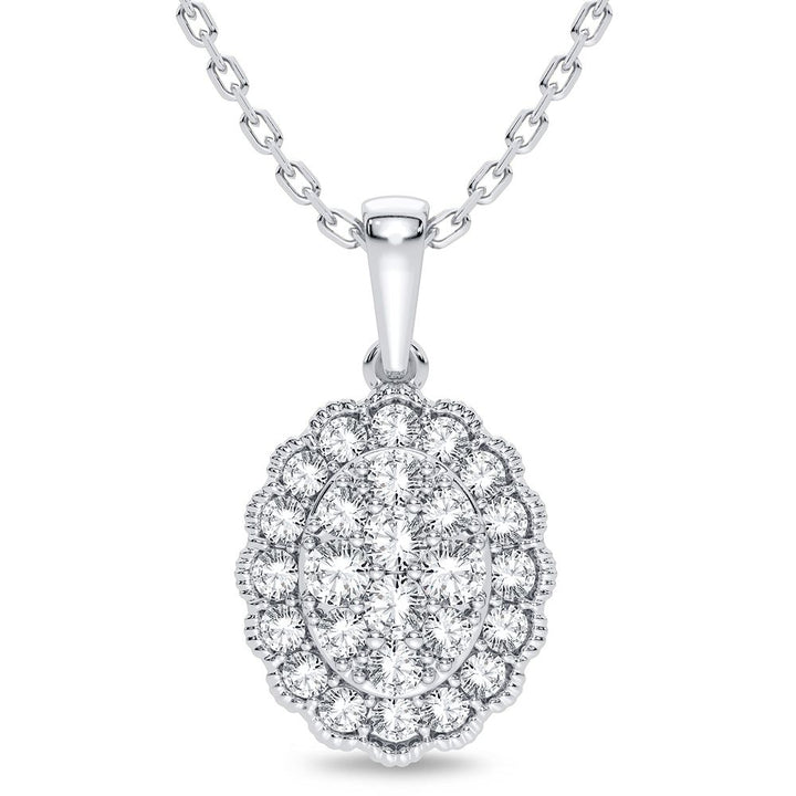 14K 0.33CT Diamond Pendant