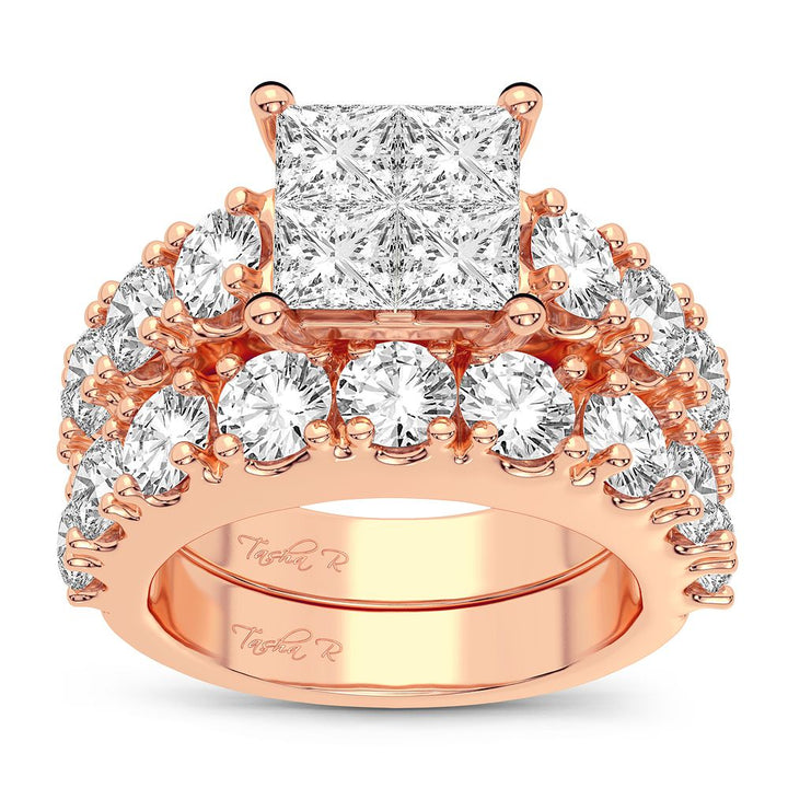 14K 4.03CT Diamond Bridal Ring