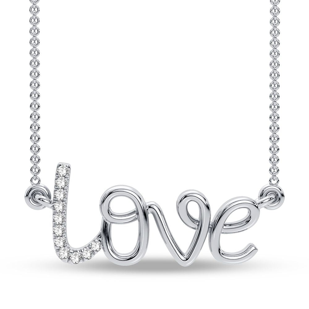 Magnificent 10K 0.02CT Diamond Pendant