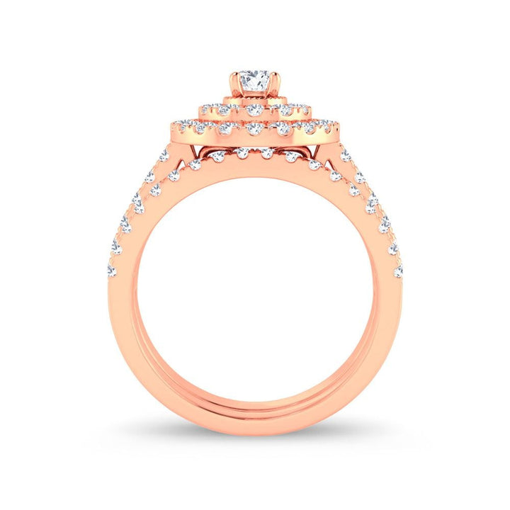 14K 1.00ct Diamond Bridal Ring