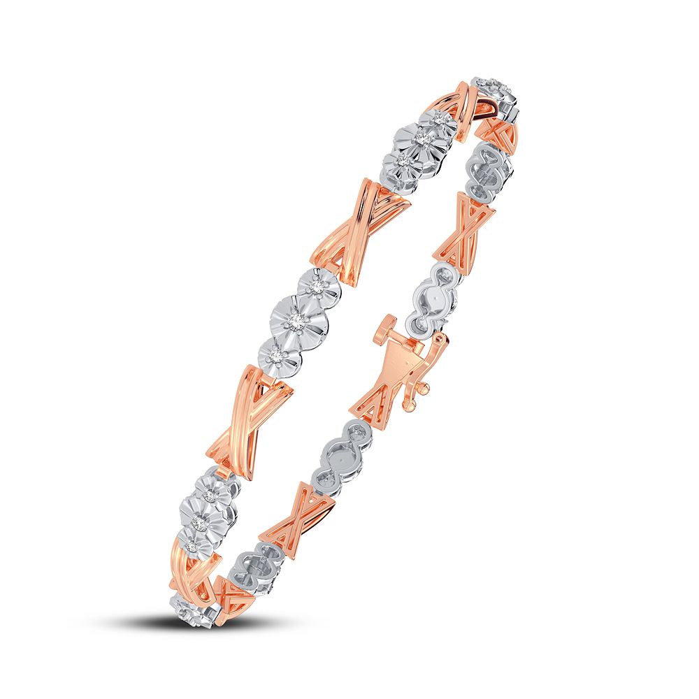 10K 0.14CT DIAMOND BRACELET