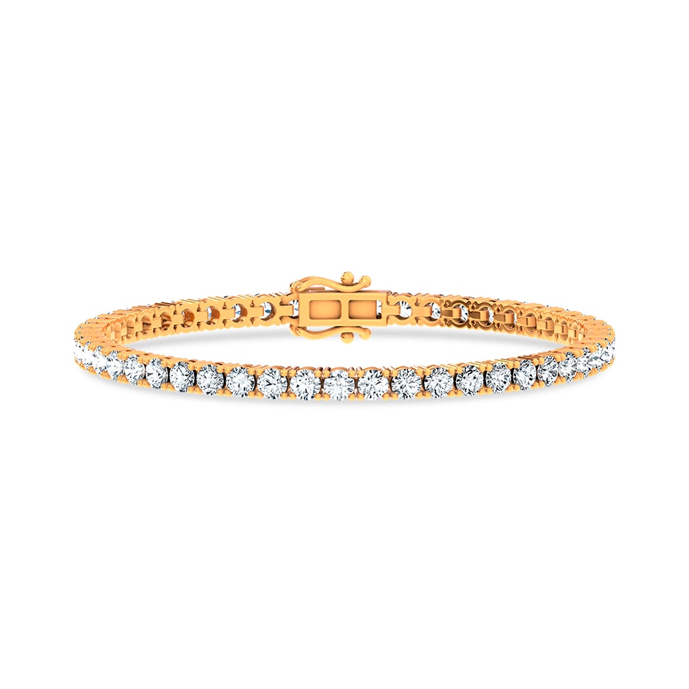 14K 7.04CT Lab Grown DIAMOND BRACELET