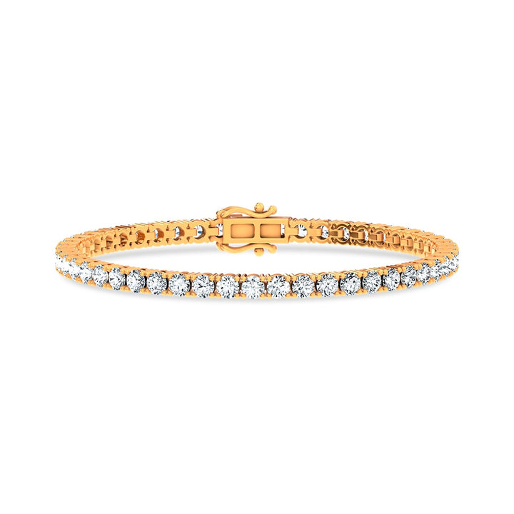 14K 7.04CT Lab Grown DIAMOND BRACELET