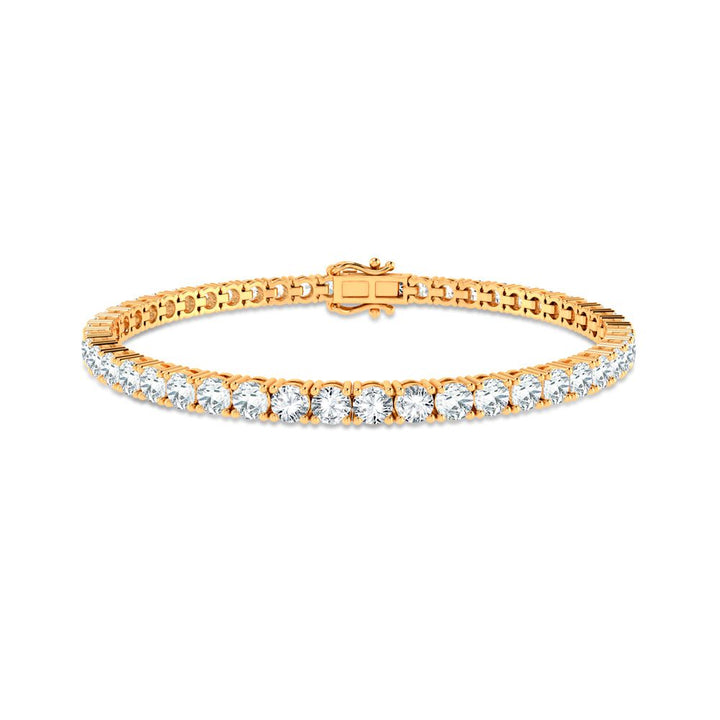 14K 7.04ct Diamond Bracelet