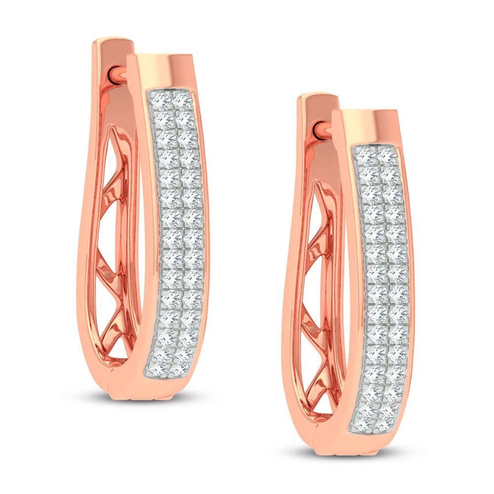 14K 0.21CT DIAMOND EARRING