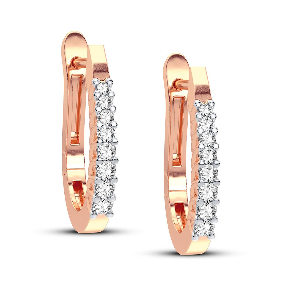 10K 0.25CT Diamond Earring