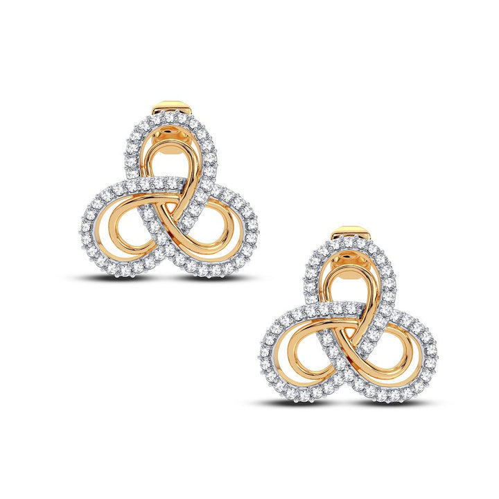 14K 0.42CT DIAMOND EARRING