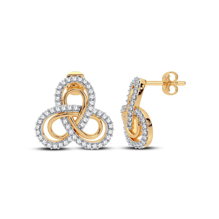 14K 0.42CT DIAMOND EARRING