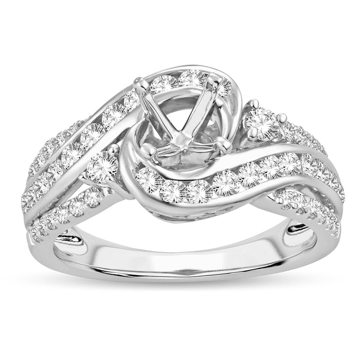 14K 0.76CT DIAM SEMI MOUNT