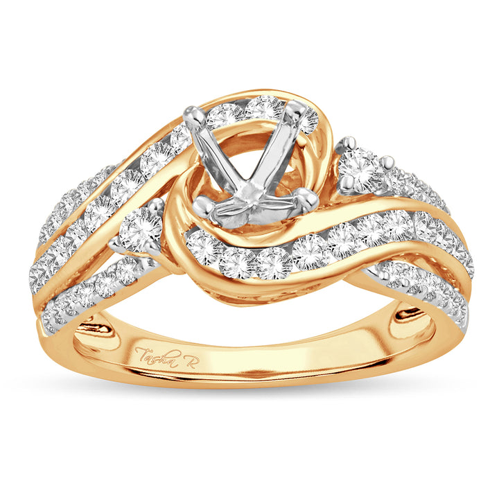 14K 0.76CT DIAM SEMI MOUNT