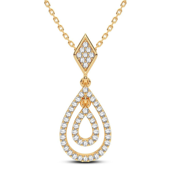 14K 0.19CT DIAMOND PENDANT