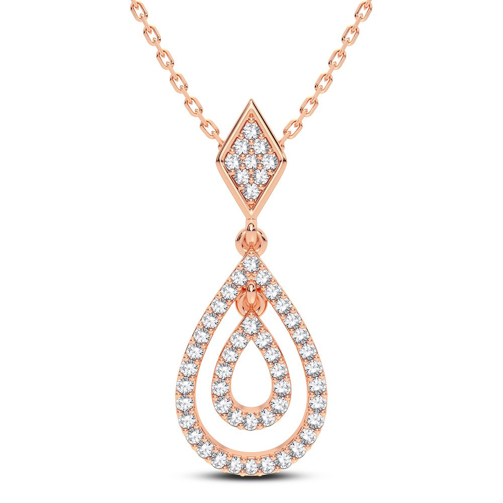 14K 0.19CT DIAMOND PENDANT