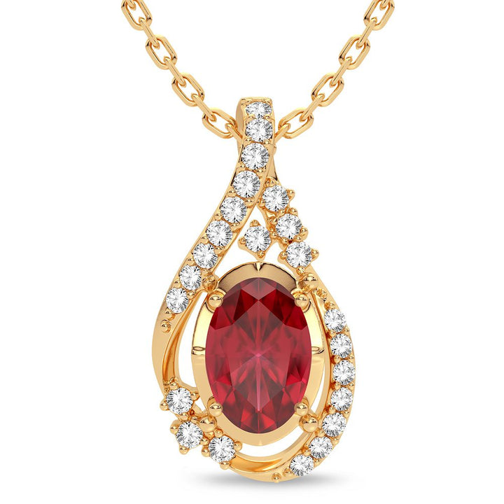 14K 0.10CT Diamond Pendant