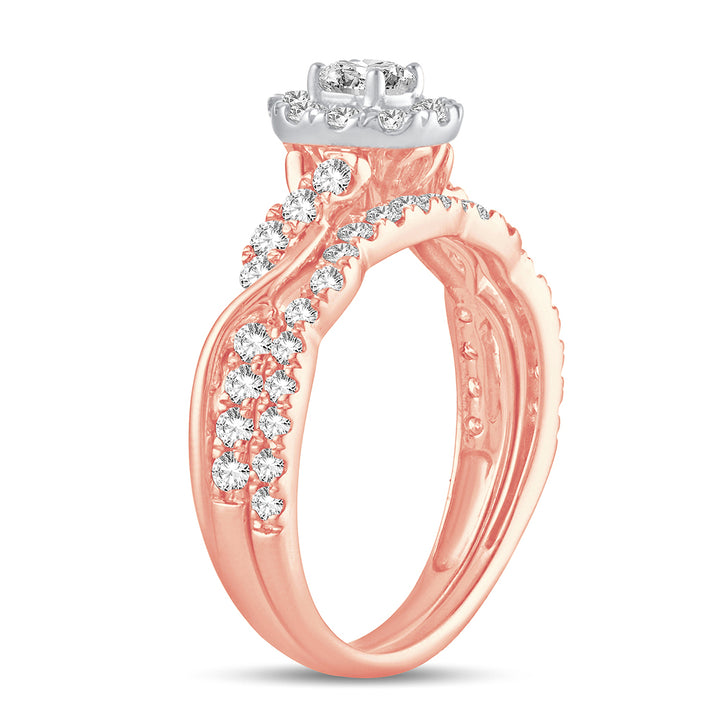 14K 1.00CT Fancy Cut Bridal Ring