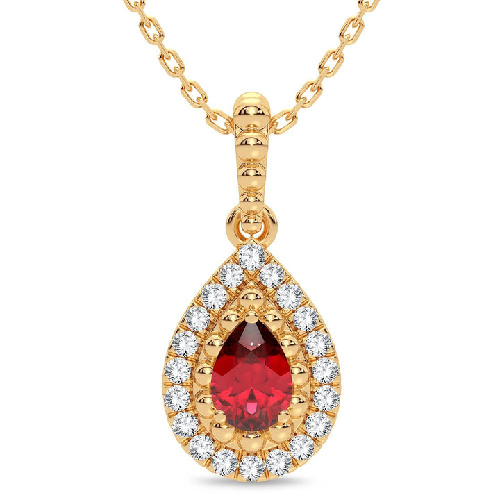 14K 0.10CT Diamond Pendant