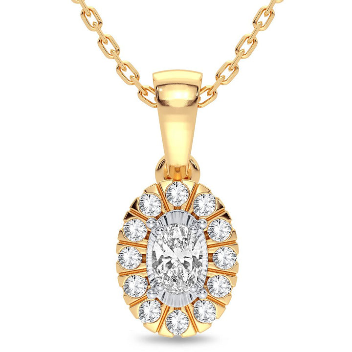 14K 0.25CT Diamond Pendant