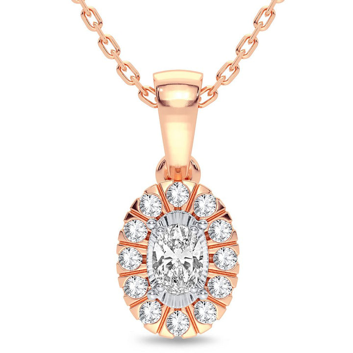 14K 0.25CT Diamond Pendant