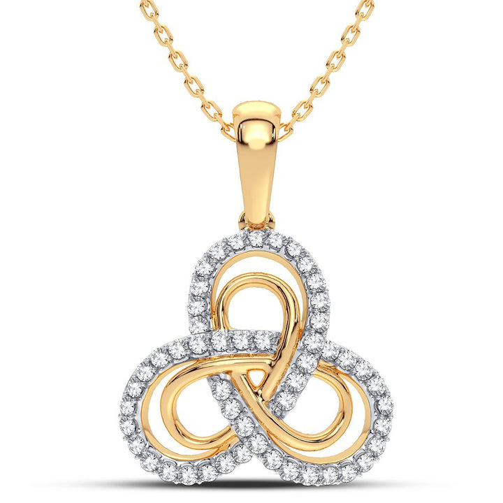 14K 0.25CT DIAMOND PENDANT