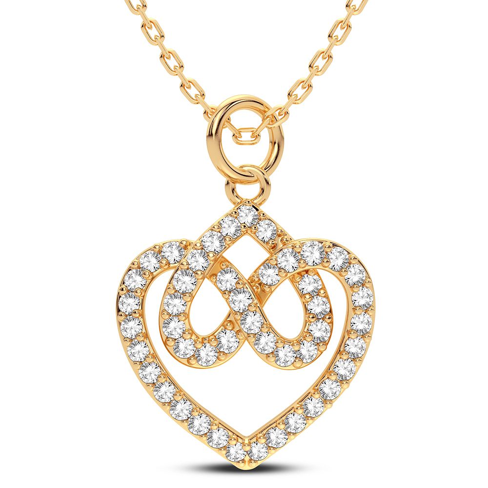 14K 0.25CT Diamond Pendant