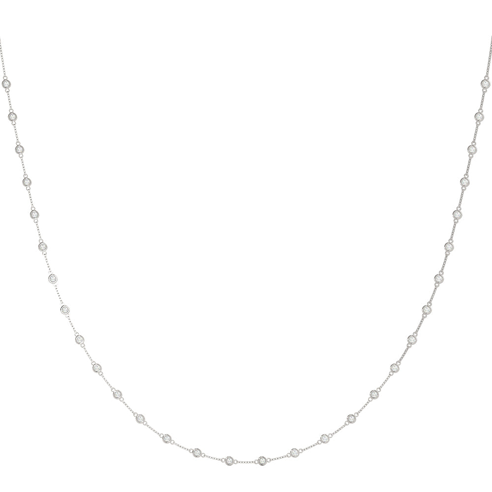 Diamond Multi-Stone Pendant Necklace