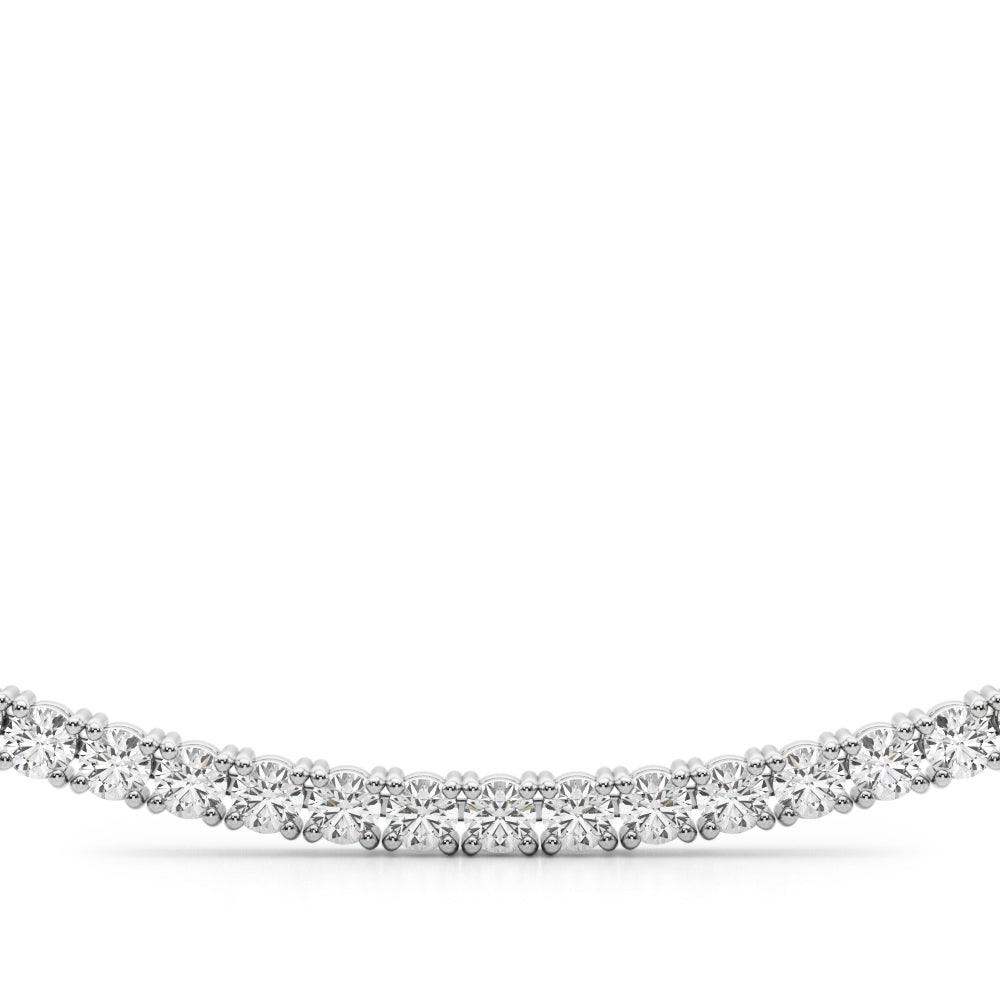 14K White Gold Diamond Pendant Necklace