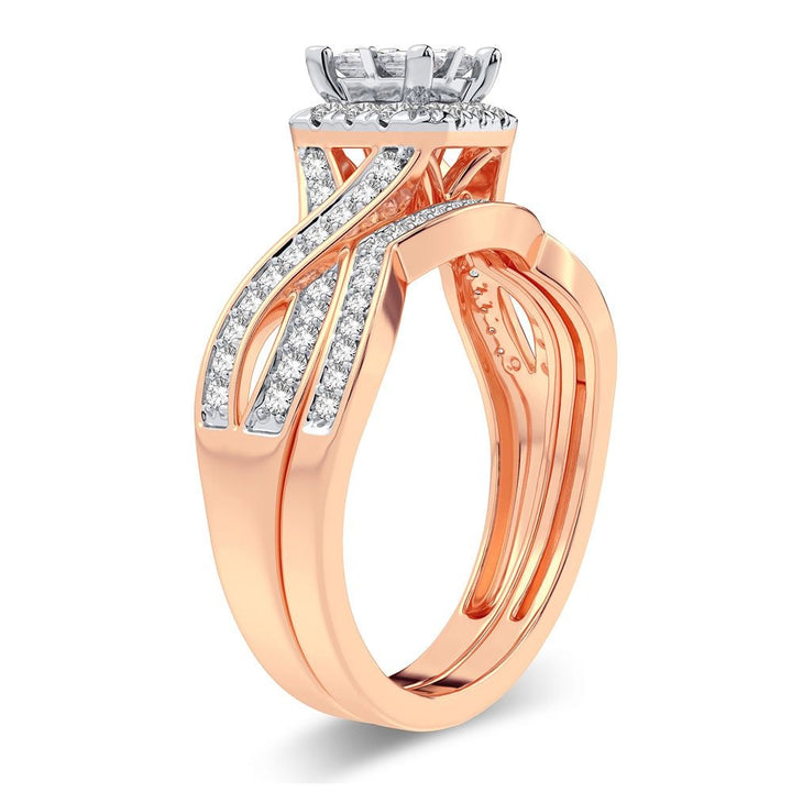 10K 0.61CT Diamond Bridal Ring