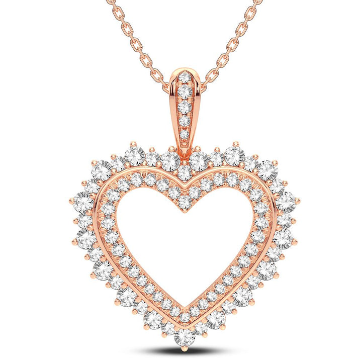 14K 0.90CT Diamond Pendant