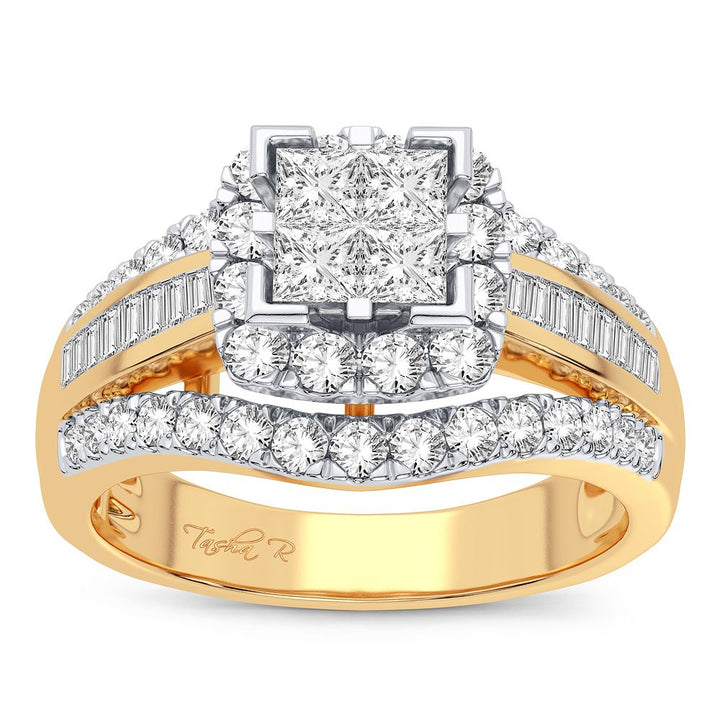 10K 0.90CT Diamond Ring