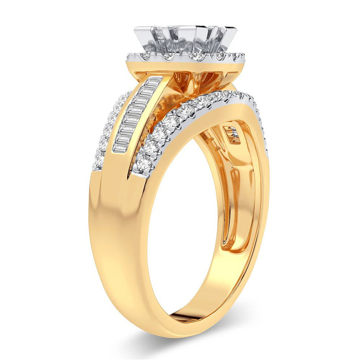 10K 0.90CT Diamond Ring