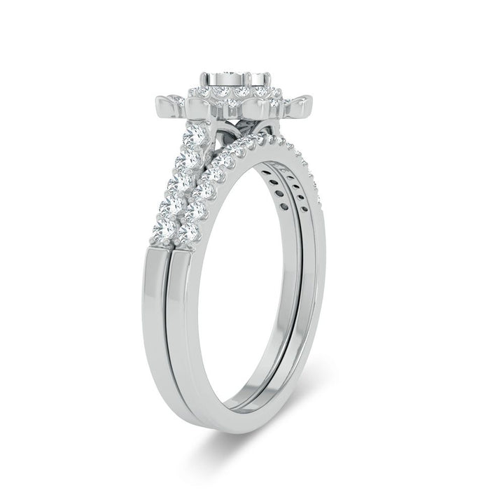 10K 0.63ct Diamond Bridal Ring