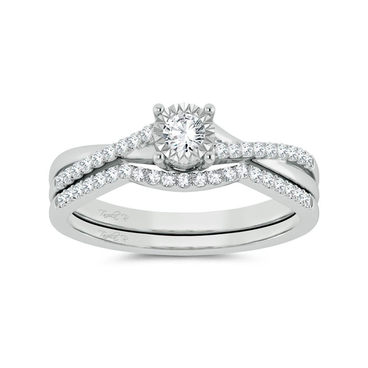 10K 0.25ct Diamond Bridal Ring