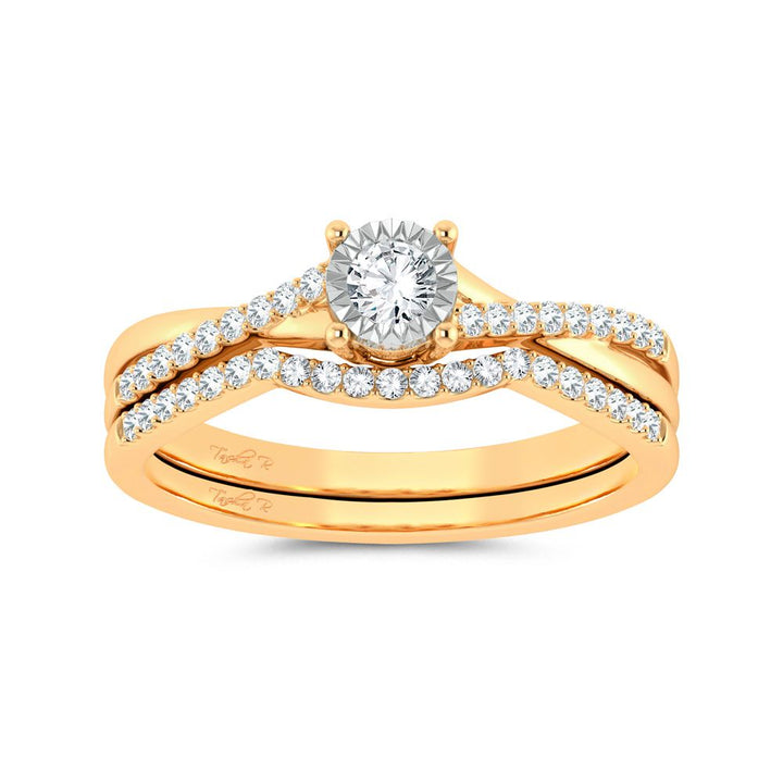 10K 0.25ct Diamond Bridal Ring