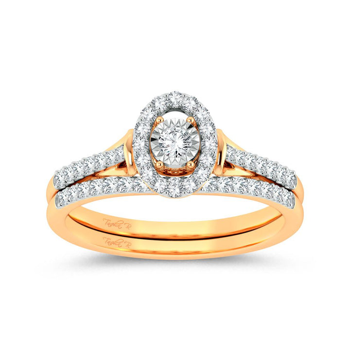 10K 0.34ct Diamond Bridal Ring