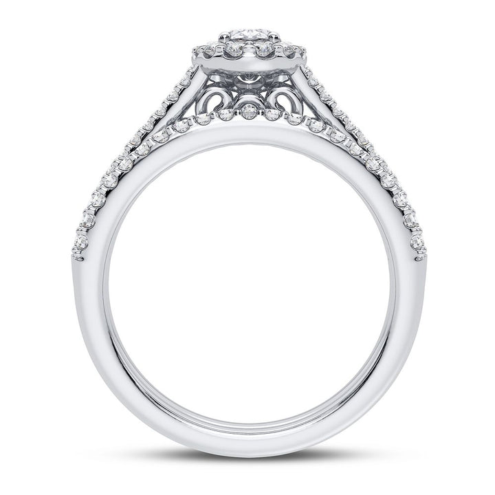 14K 0.90CT Diamond Bridal Ring