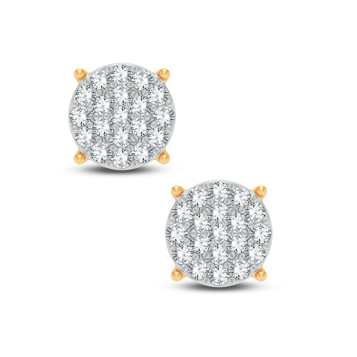 14K 0.16CT DIAMOND EARRING