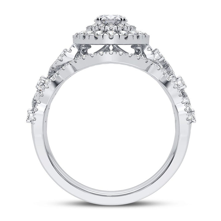 14K 1.00CT Diamond Bridal Ring