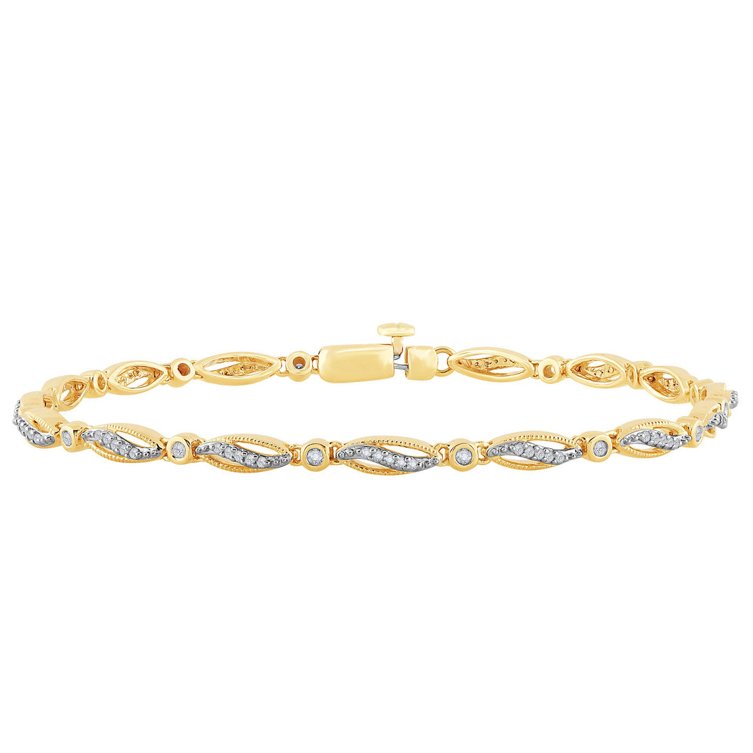 10K 0.33ct Diamond Bracelet