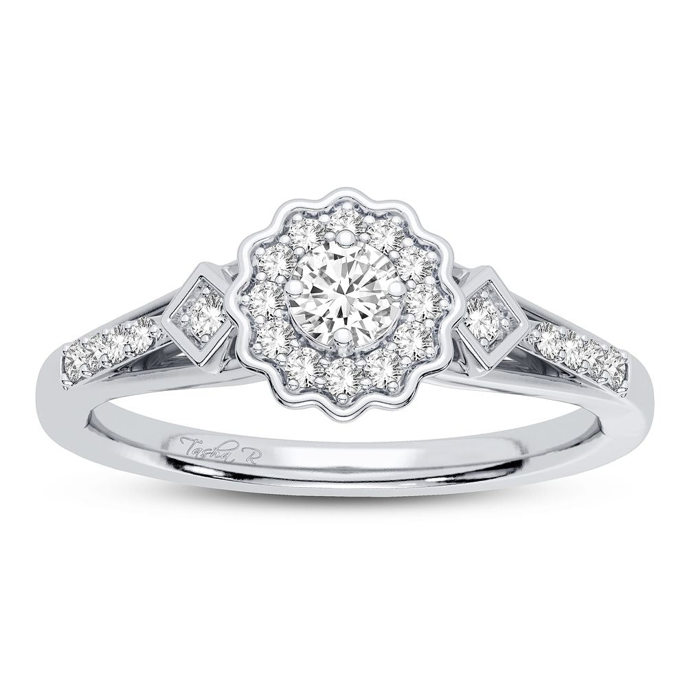 Gorgeous 10K 0.20CT DIAMOND RING