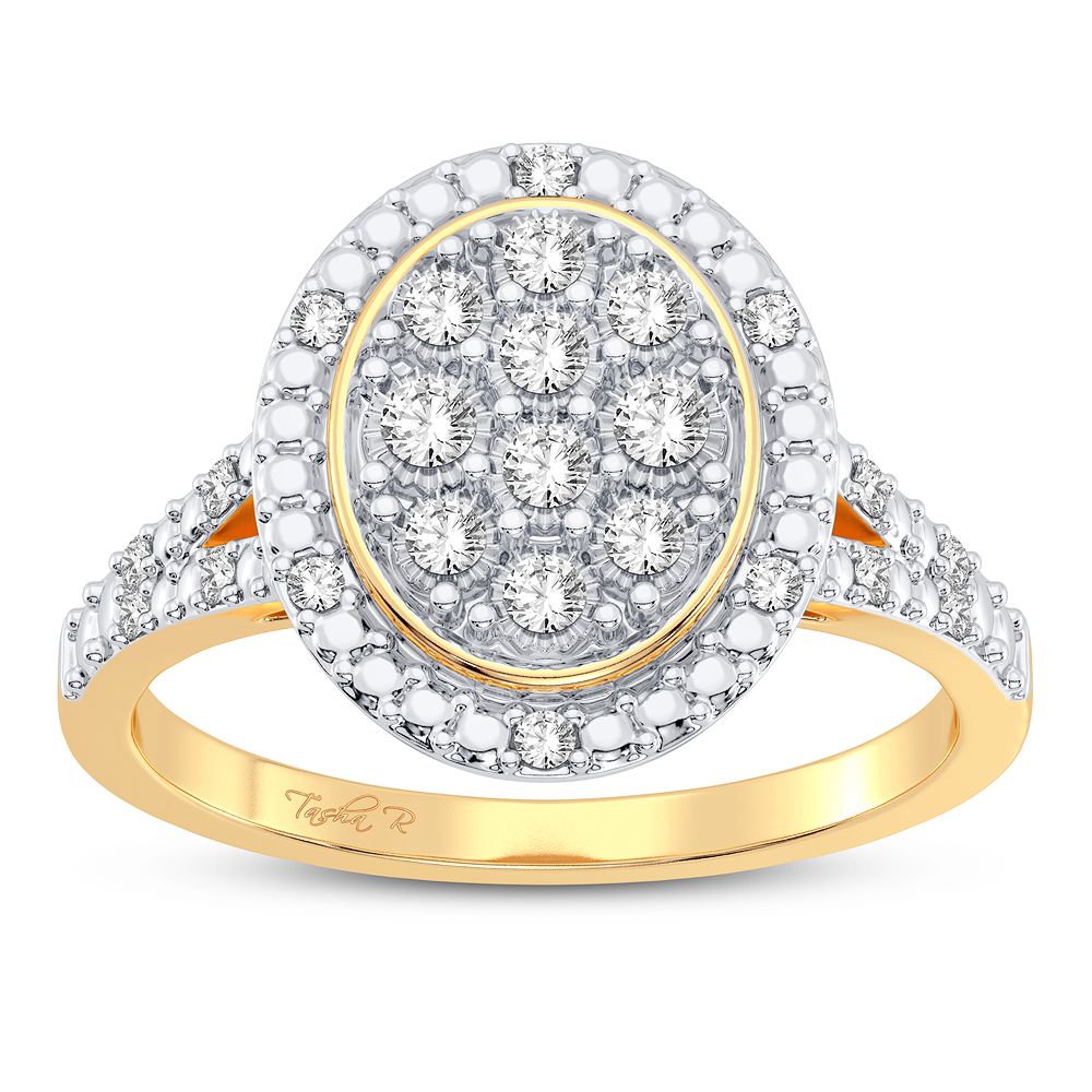 Magnifcnet 10K 0.10CT DIAMOND RING
