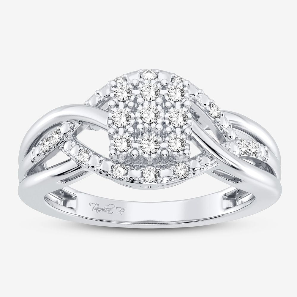 Beautiful 10K 0.10CT DIAMOND RING