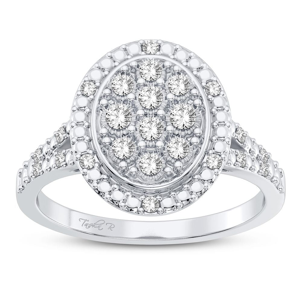 Elegant 10K 0.10CT DIAMOND RING